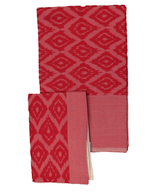 Handwoven pochampally ikat double cot bedsheet