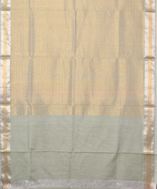 Multi-shade handloom Jacquard Kuttu cotton saree