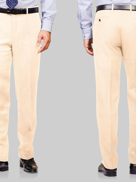Cream color handloom mens cotton trouser