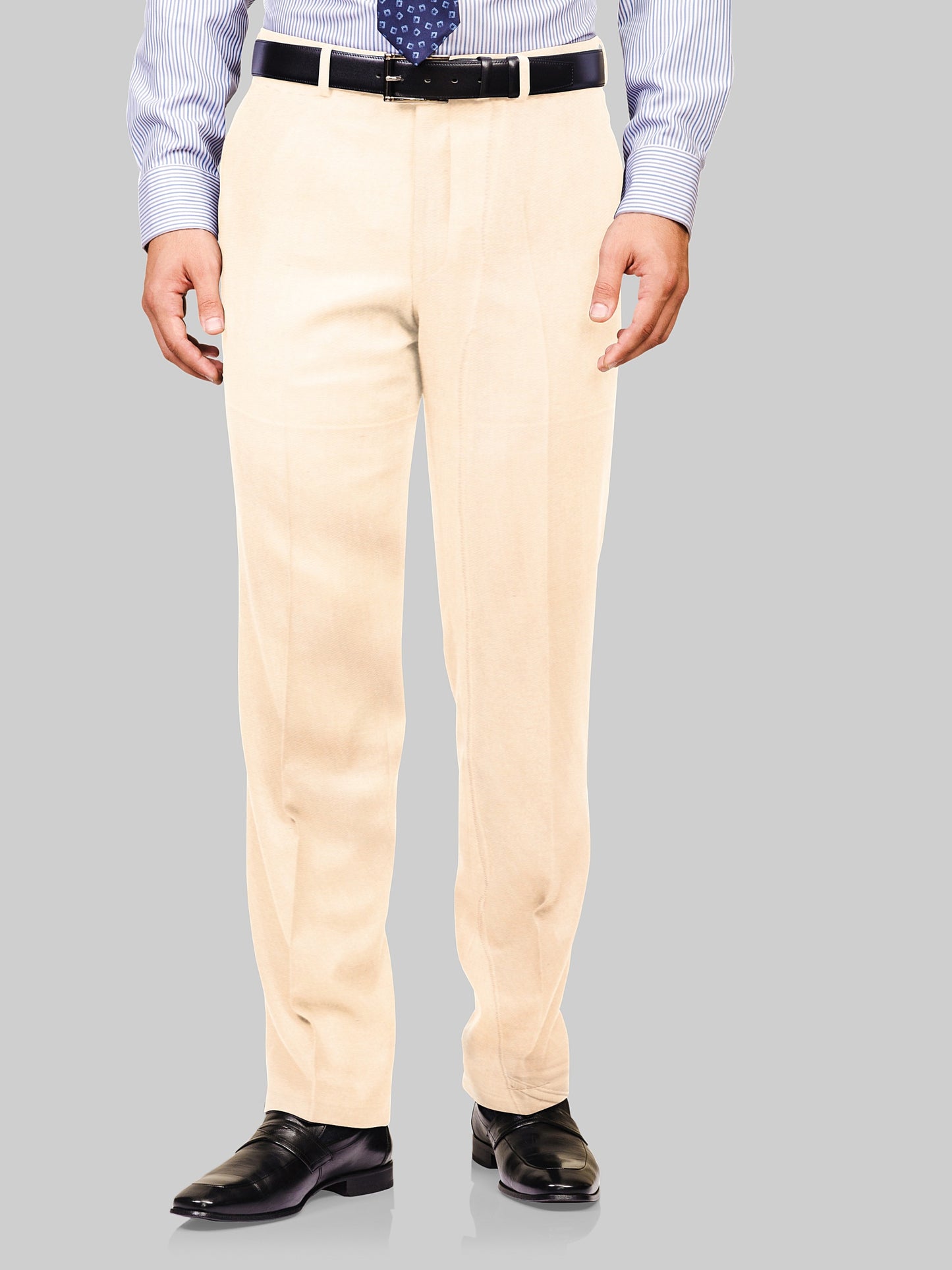 Cream color handloom mens cotton trouser