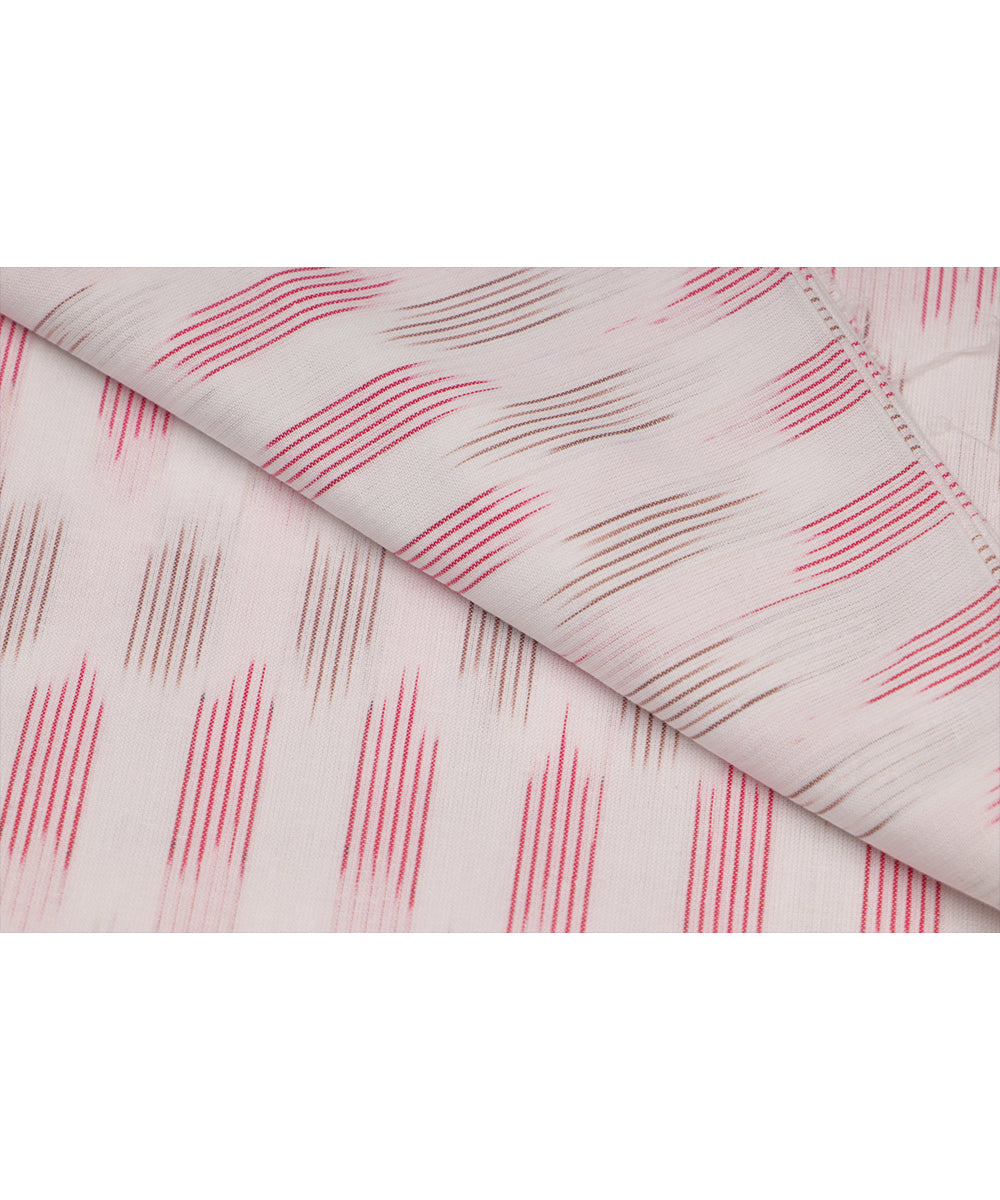 Half-white color handloom pochampally cotton material