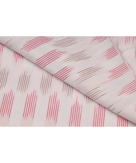 Half-white color handloom pochampally cotton material