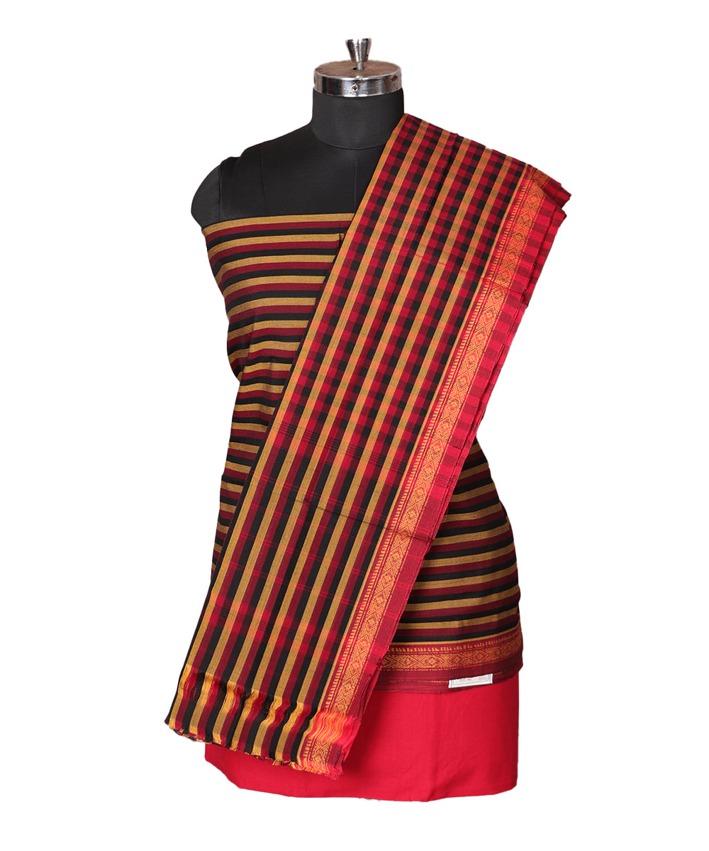 Multi-color handloom narayanpet suit