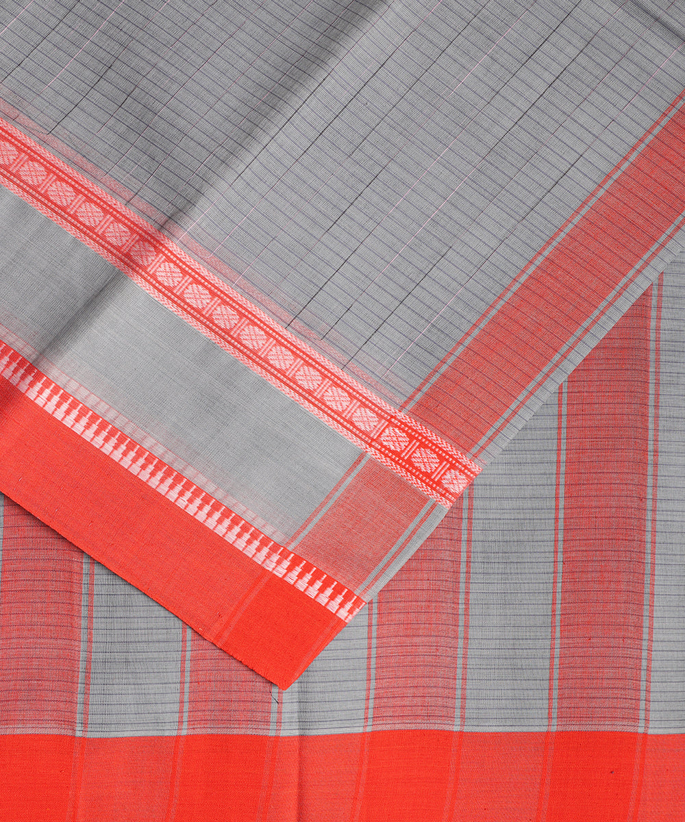 Pigeon color handloom narayanpet cotton saree