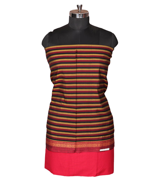 Multi-color handloom narayanpet suit