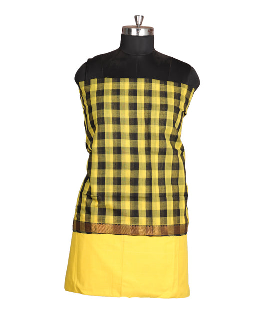 Handloom mangalagiri cotton suit