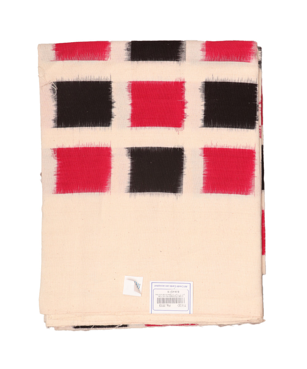 Handwoven ikat single cot bedsheet