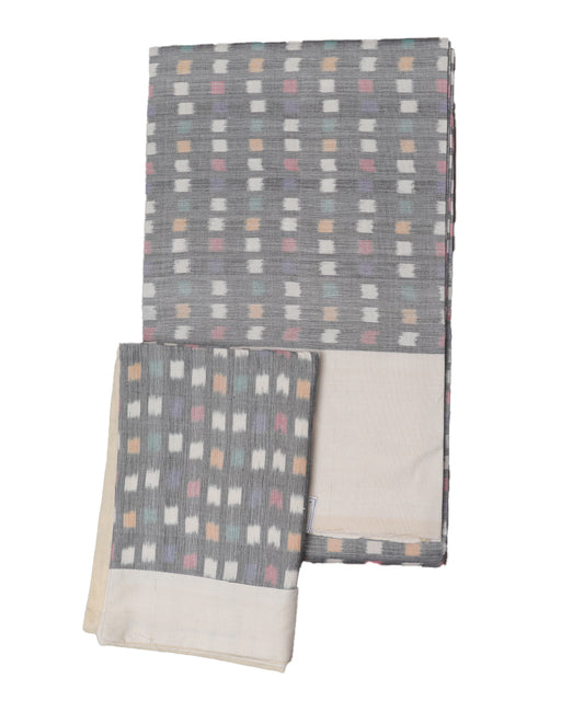 Handwoven pochampally ikat double cot bedsheet