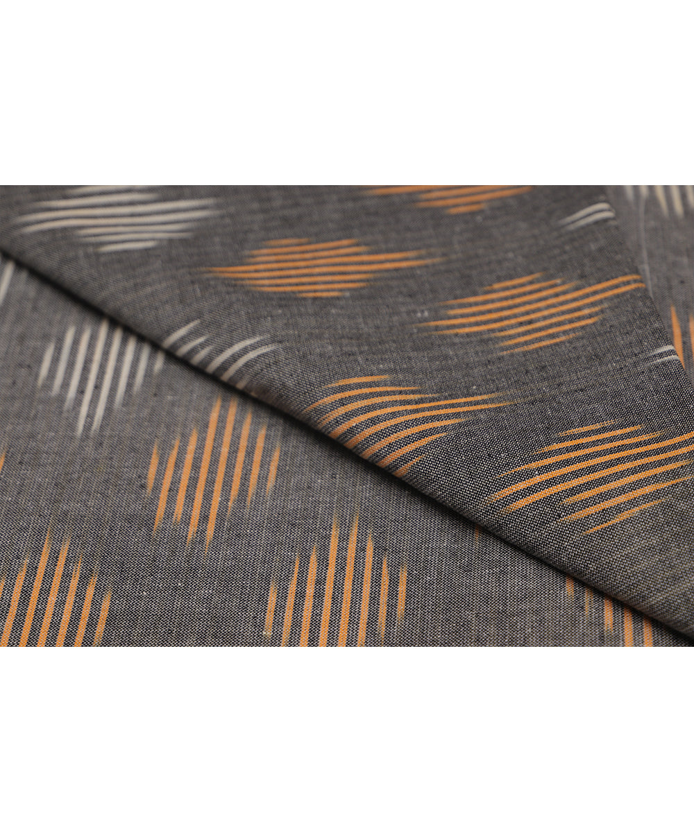 Iron gray color handloom pochampally cotton material