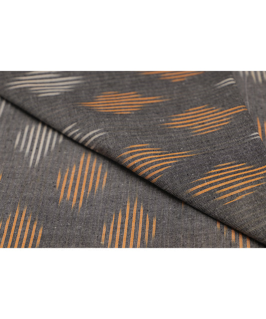 Iron gray color handloom pochampally cotton material