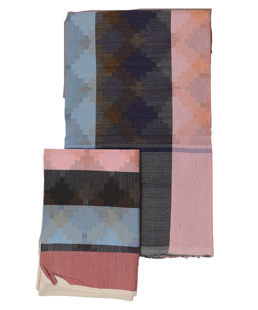 Handwoven pochampally ikat double cot bedsheet