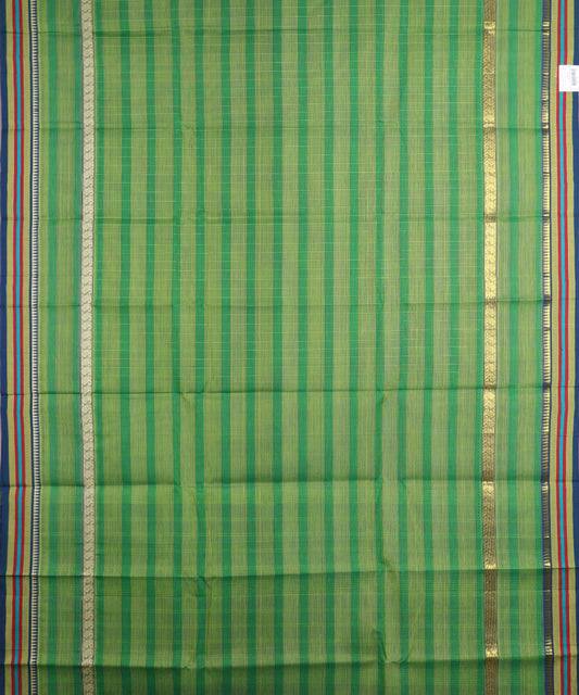 Forest green color handloom narayanpet cotton saree