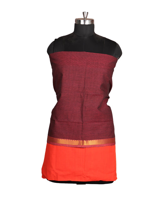 Handloom mangalagiri cotton suit
