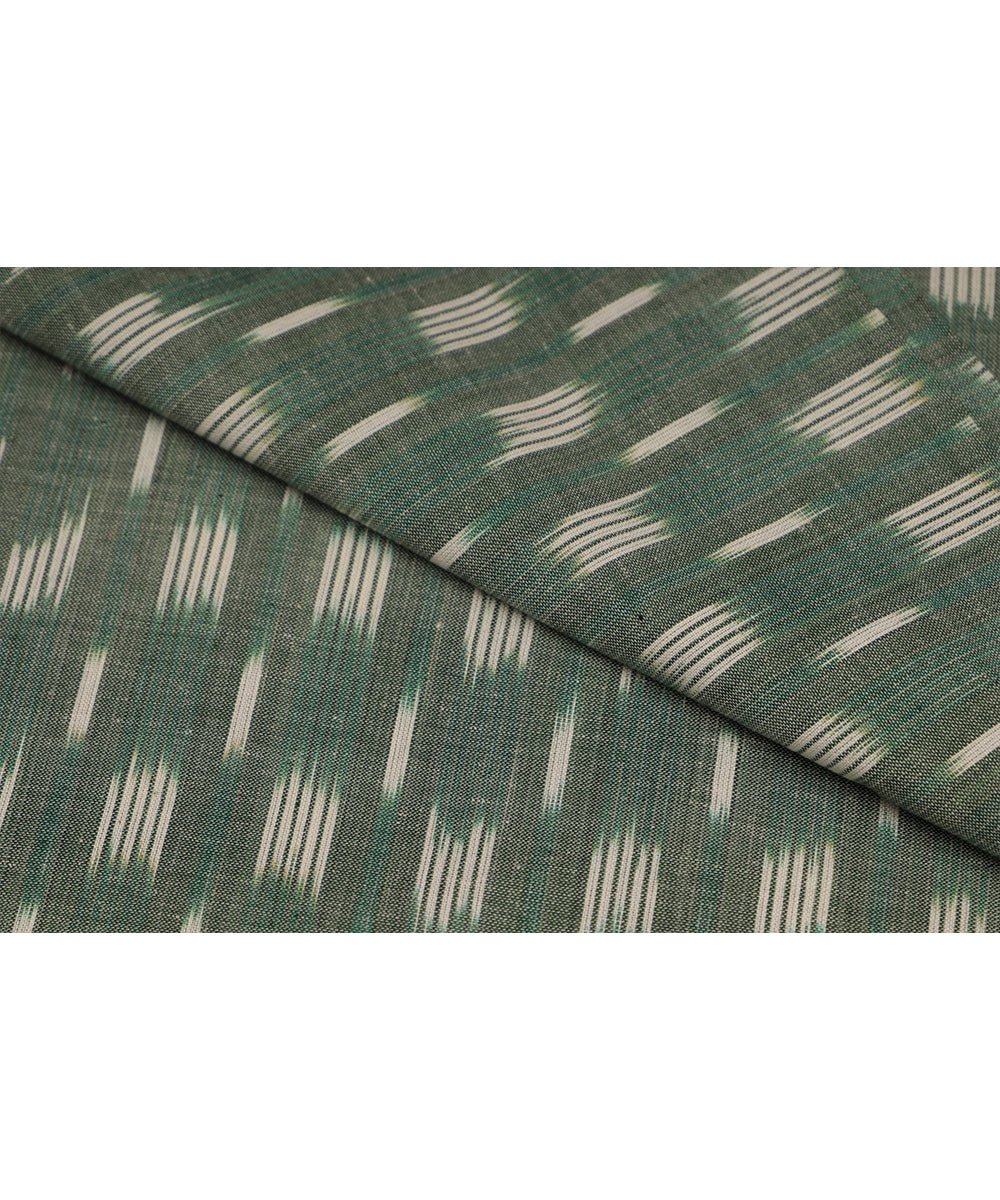 Hunter green color handloom pochampally cotton material