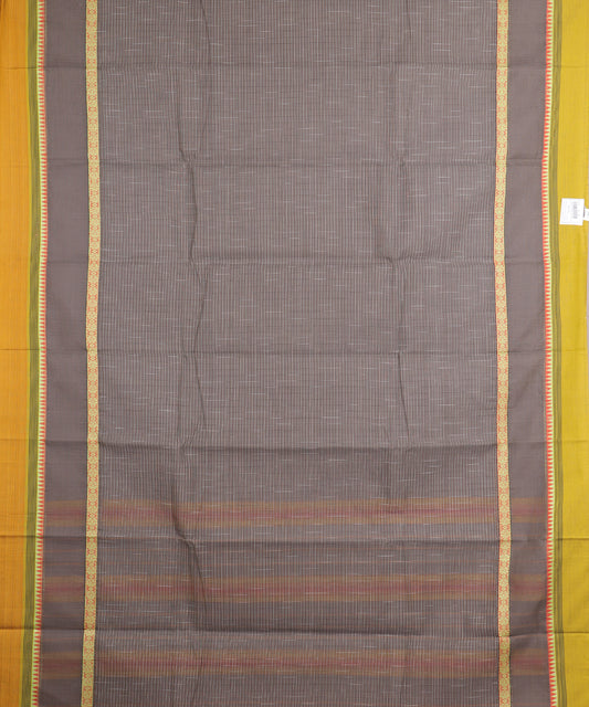 Artichoke color handloom narayanpet cotton saree