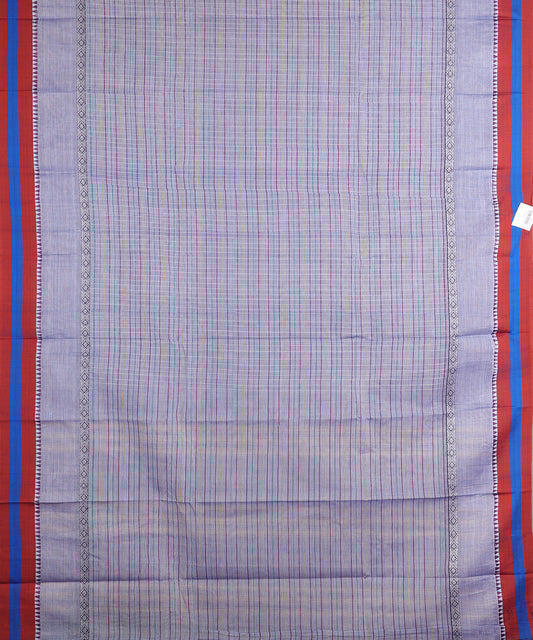 Pigeon blue color handloom narayanpet cotton saree