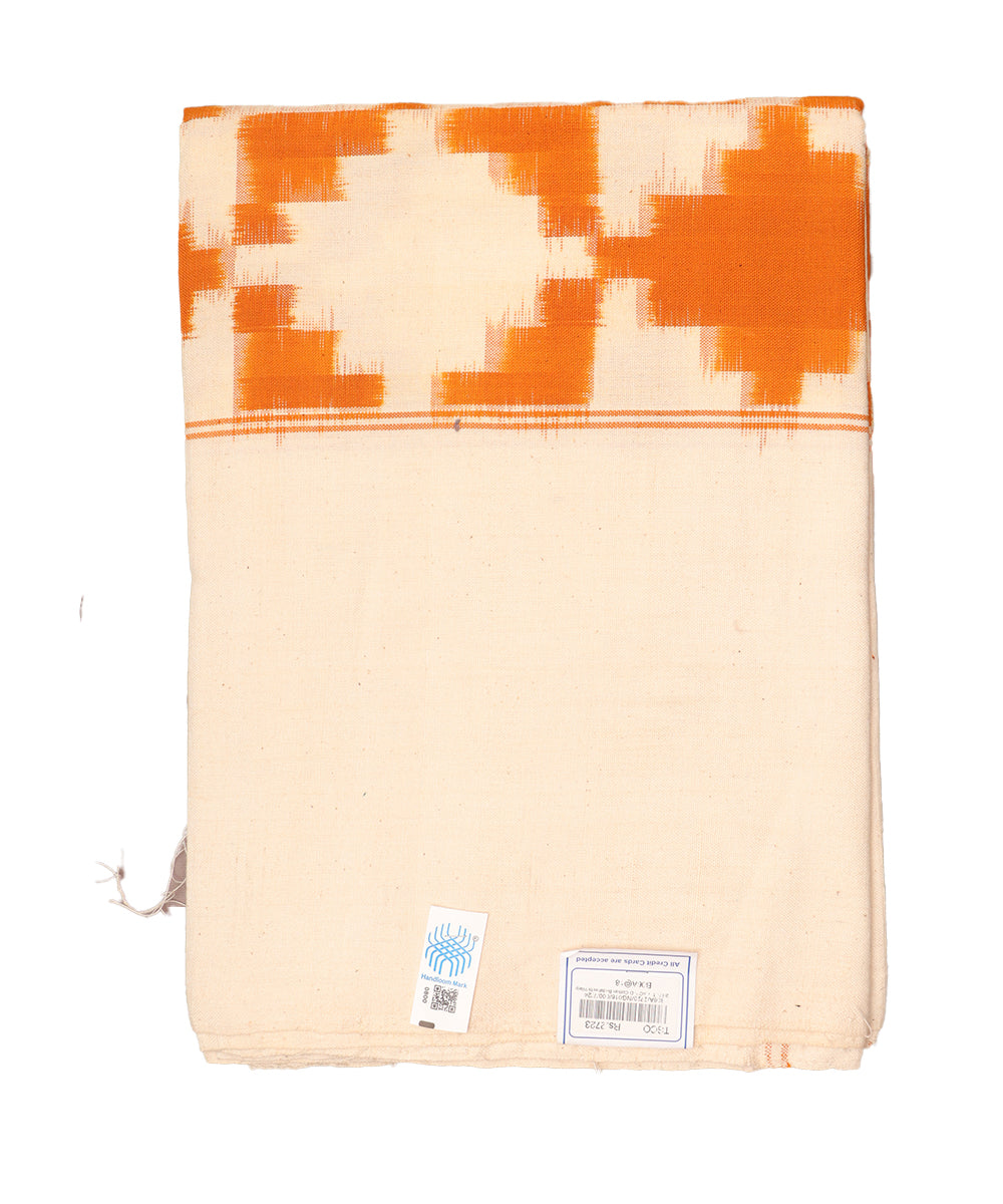 Handwoven ikat single cot bedsheet