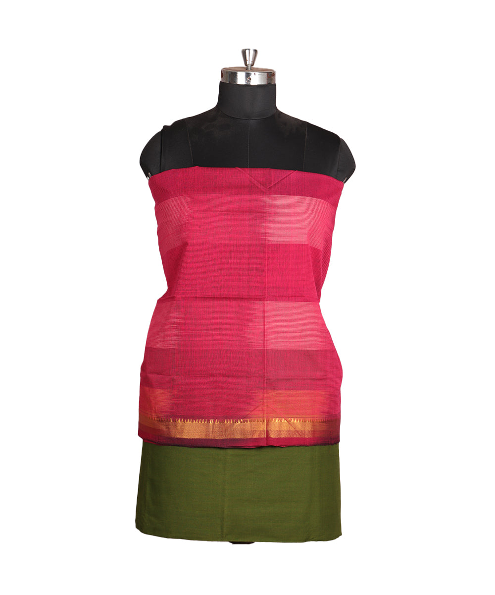 Handloom mangalagiri cotton suit