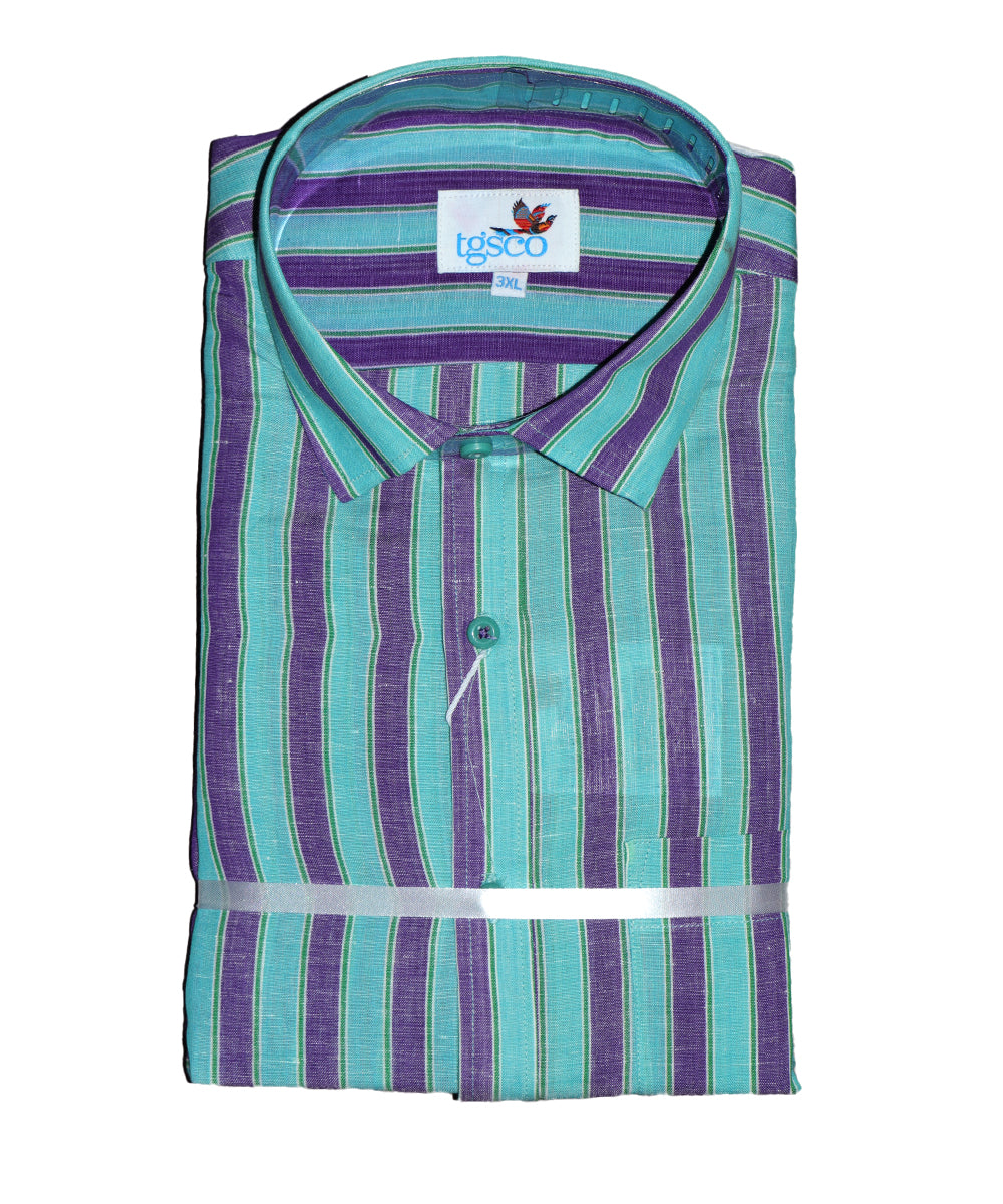 Multi-color handloom pochampally shirt
