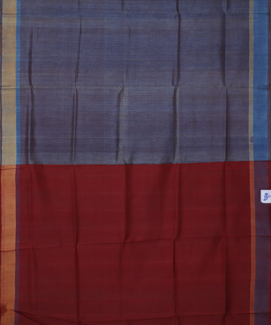 Royal violet color handloom tussar silk saree