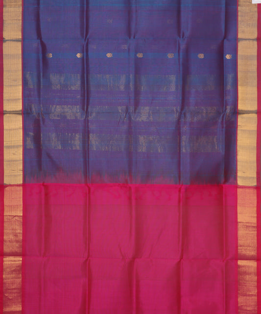 Sapphire blue color handloom madhavaram sico saree