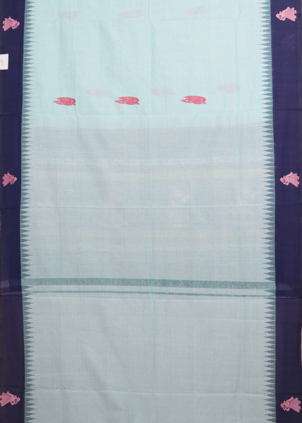 Tea green color gollabhama cotton saree