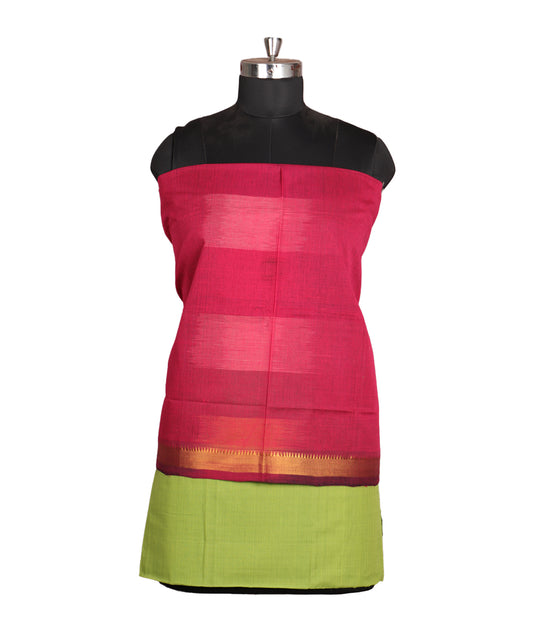 Handloom mangalagiri cotton suit