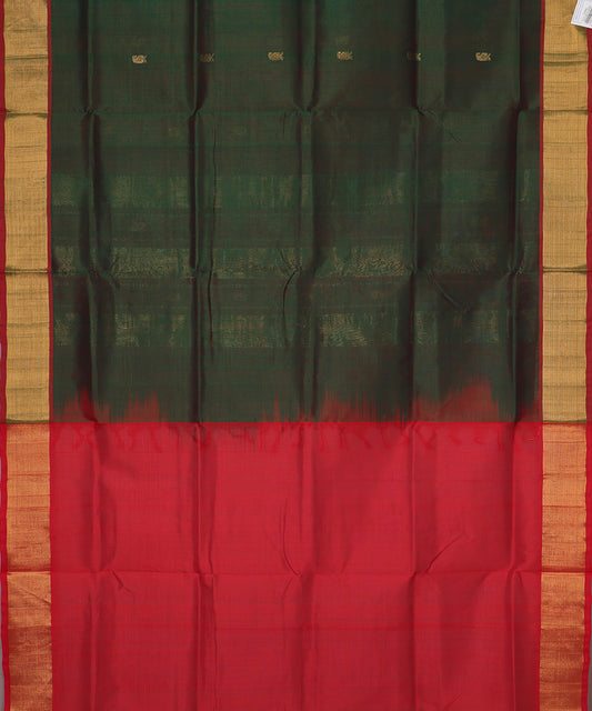 Sacramento green color handloom madhavaram sico saree