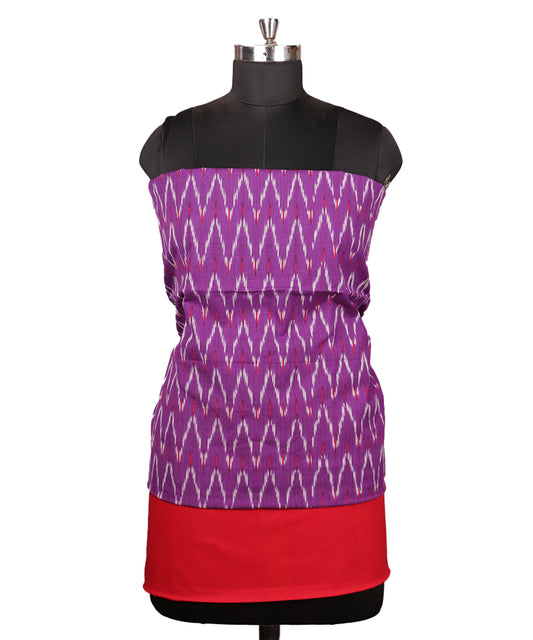 Lollipop violet color handloom pochampally punjabi suit