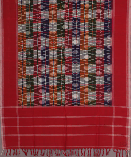 Multi-color handloom cotton dupatta