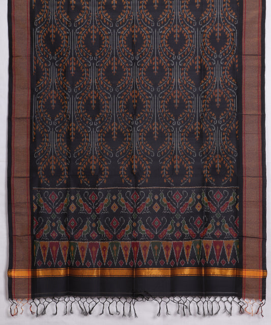 Denim blue color handloom ikat sico dupattas