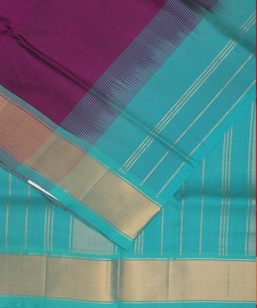 Lollipop violet color handloom madhavaram sico saree