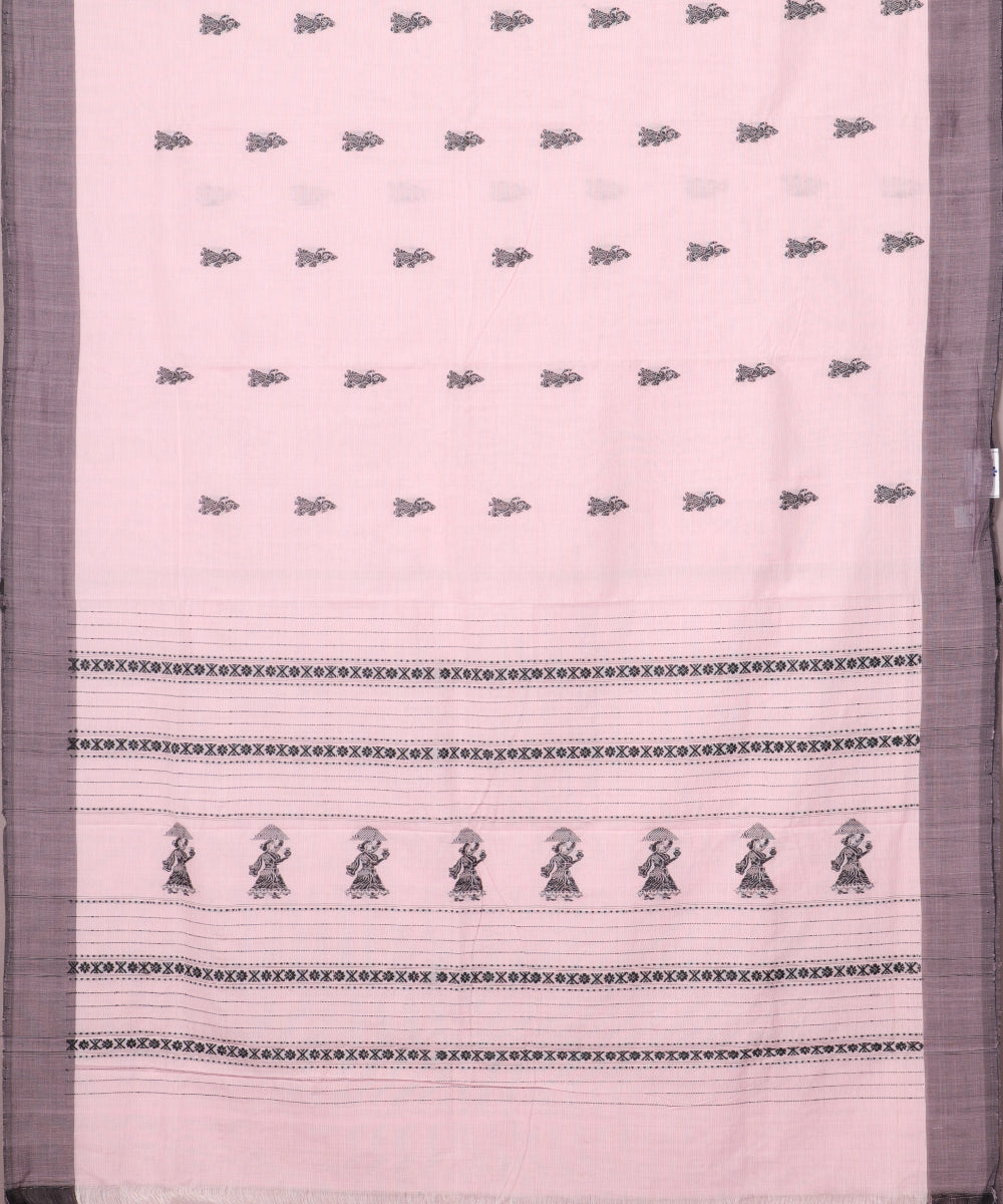 Lemonade color handloom gollabhama cotton saree