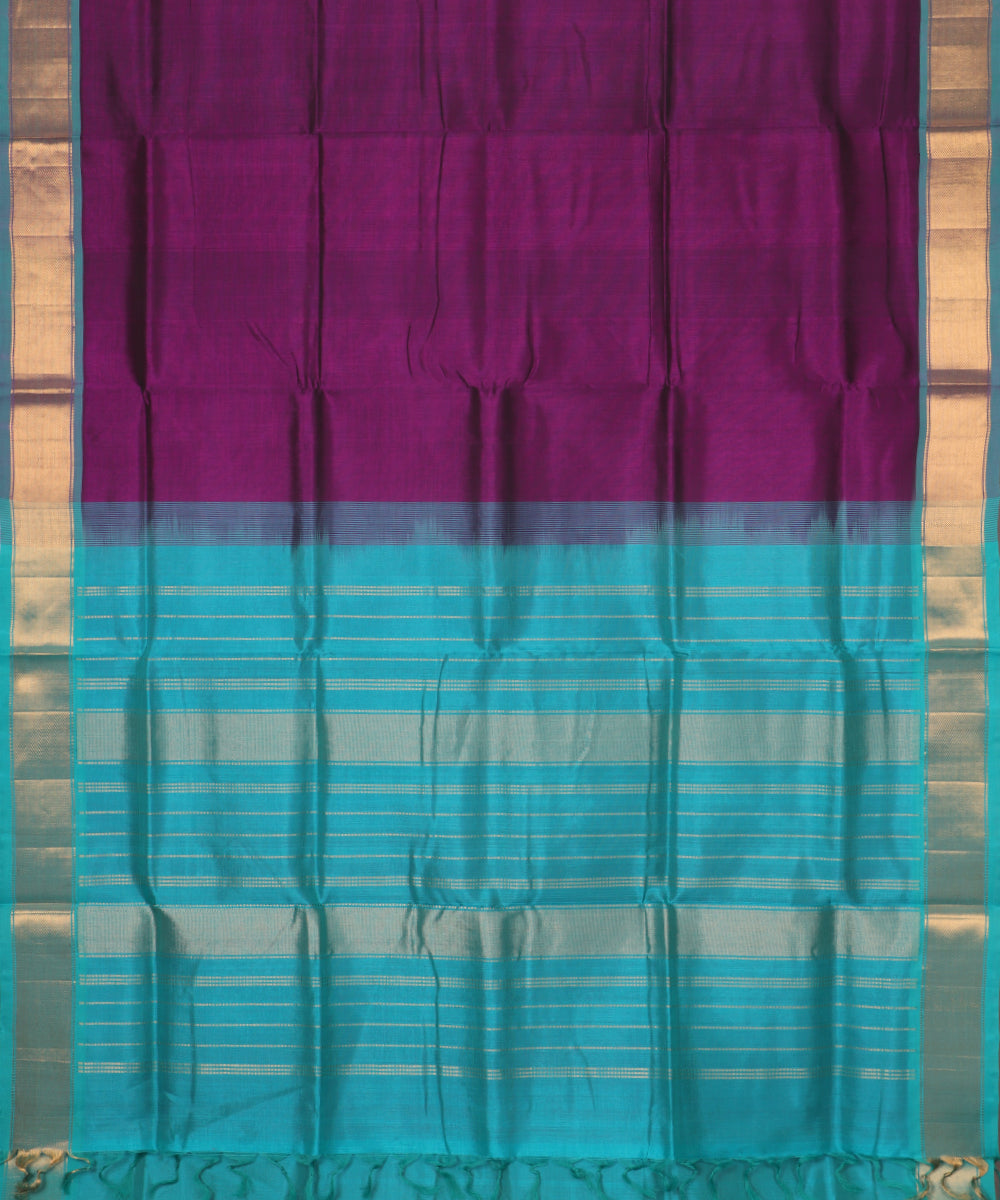 Lollipop violet color handloom madhavaram sico saree