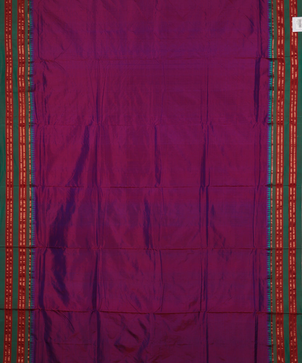 Byzantine violet color handloom Narayanpet silk saree