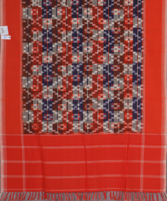 Multi-color handloom cotton dupatta