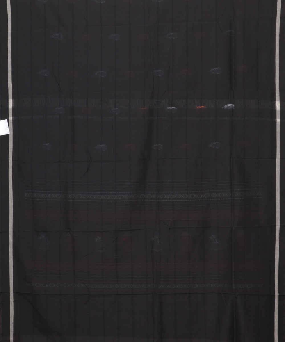 Black color handloom gollabhama cotton saree