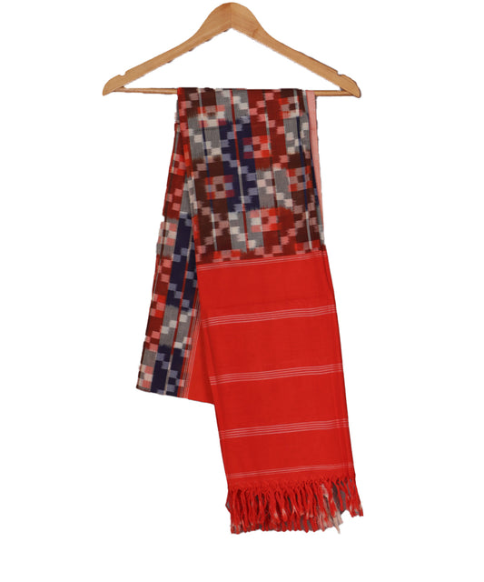 Multi-color handloom cotton dupatta