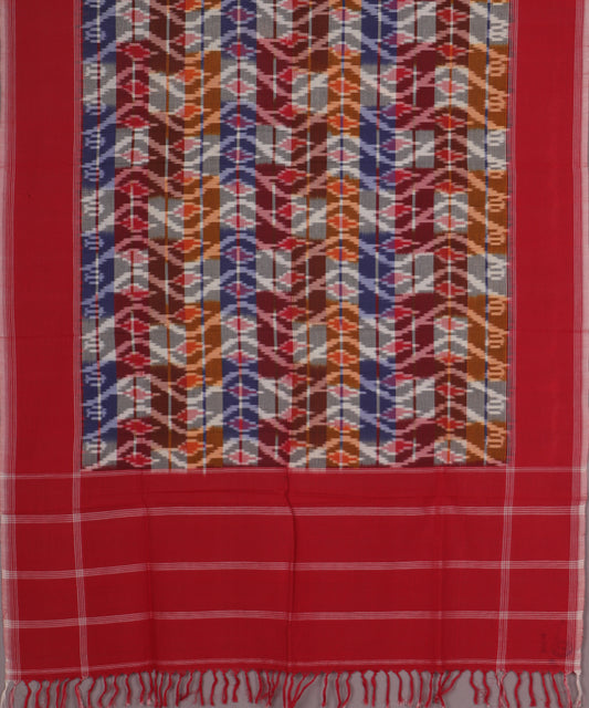 Multi-color handloom cotton dupatta