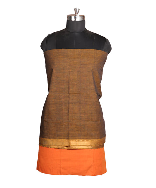 Handloom mangalagiri cotton suit
