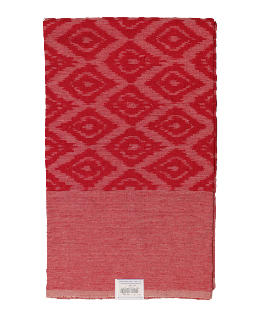Handwoven pochampally ikat double cot bedsheet