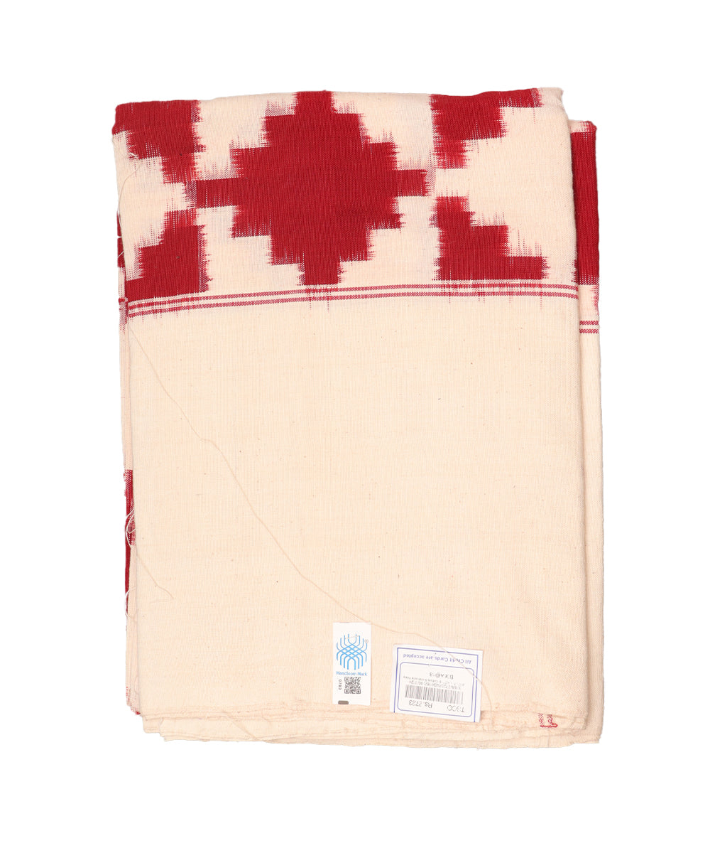 Handwoven ikat single cot bedsheet