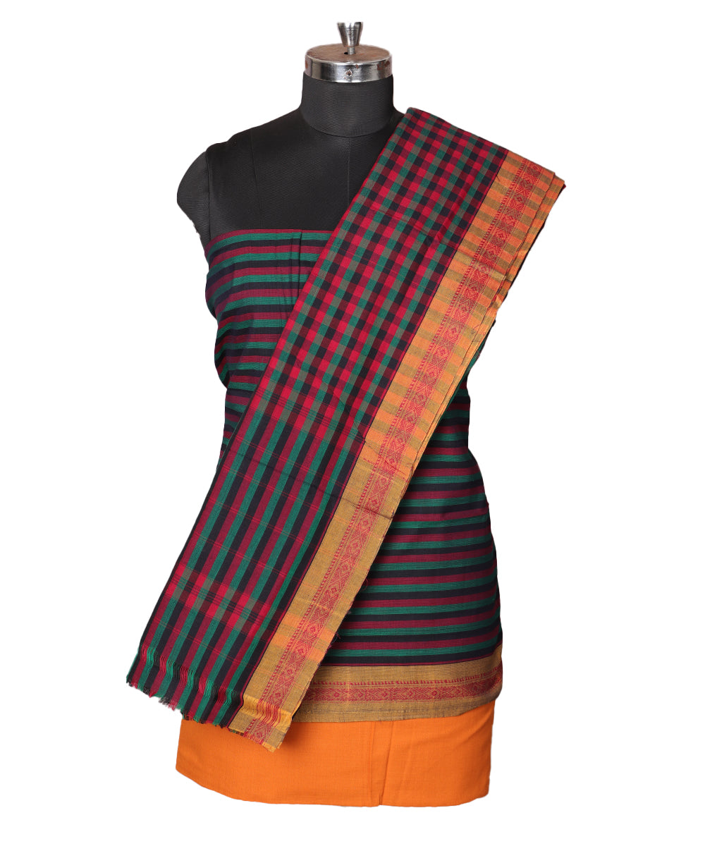 Multi-color handloom narayanpet suit