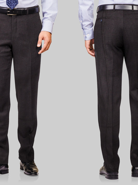 Black color handloom mens cotton trouser