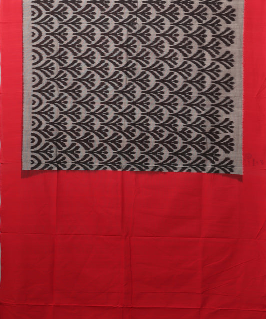 Steel gray color pochampally cotton saree
