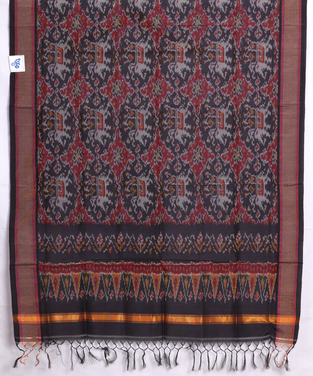 Multi-color handloom ikat sico dupattas