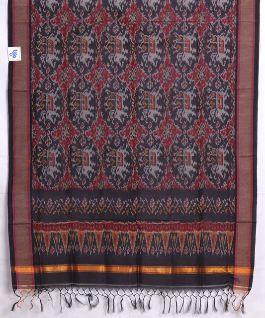 Multi-color handloom ikat sico dupattas