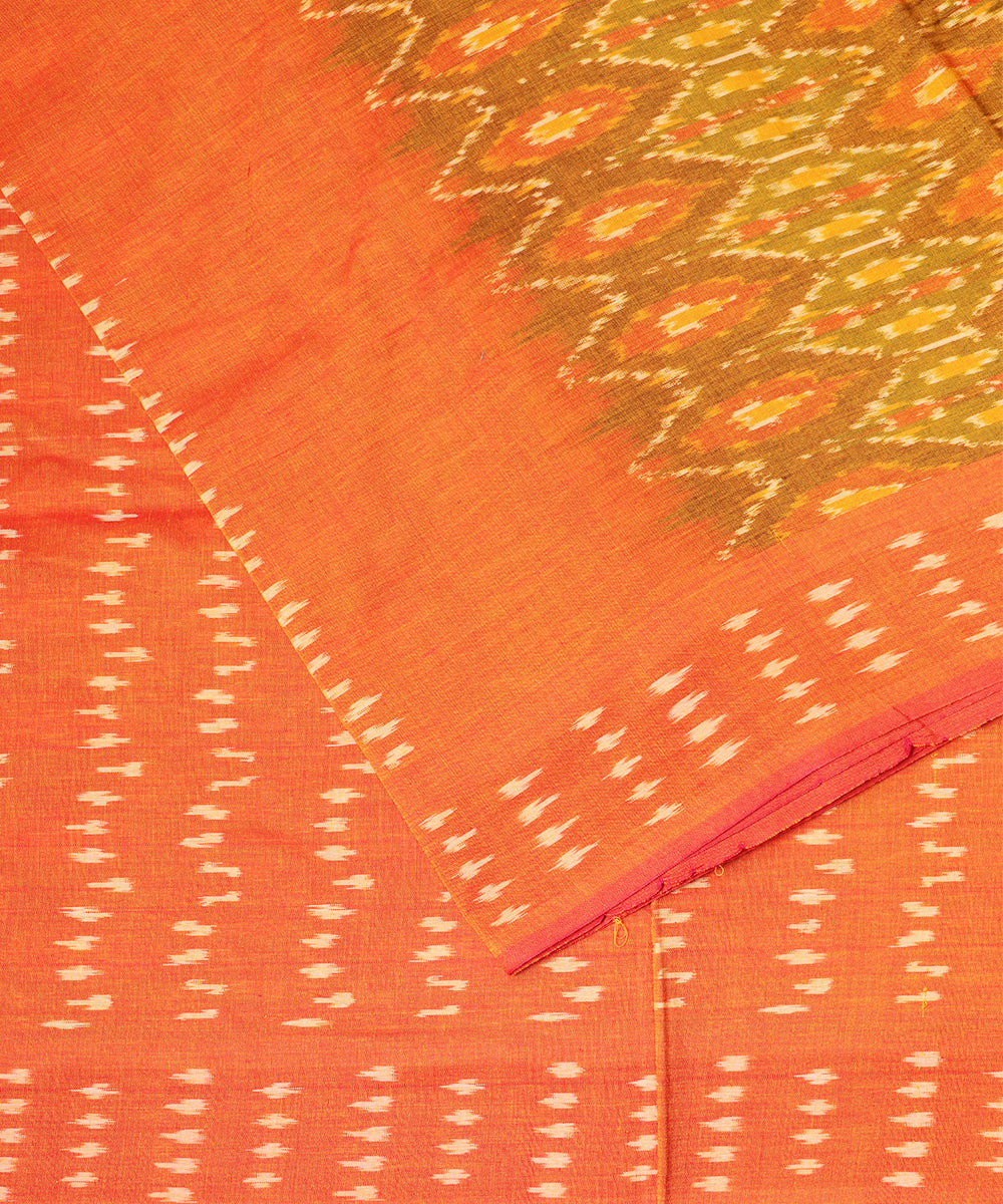 Multi-color pochampally mercerised cotton saree