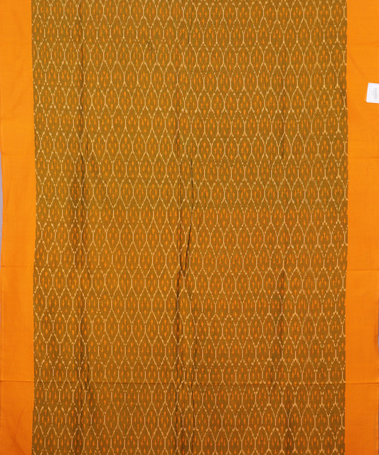 Moss green shade pochampally mercerised cotton saree
