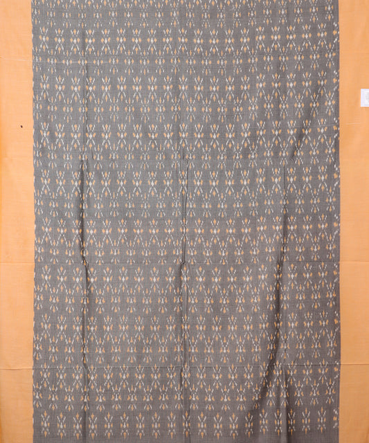 Iron gray color pochampally mercerised cotton saree
